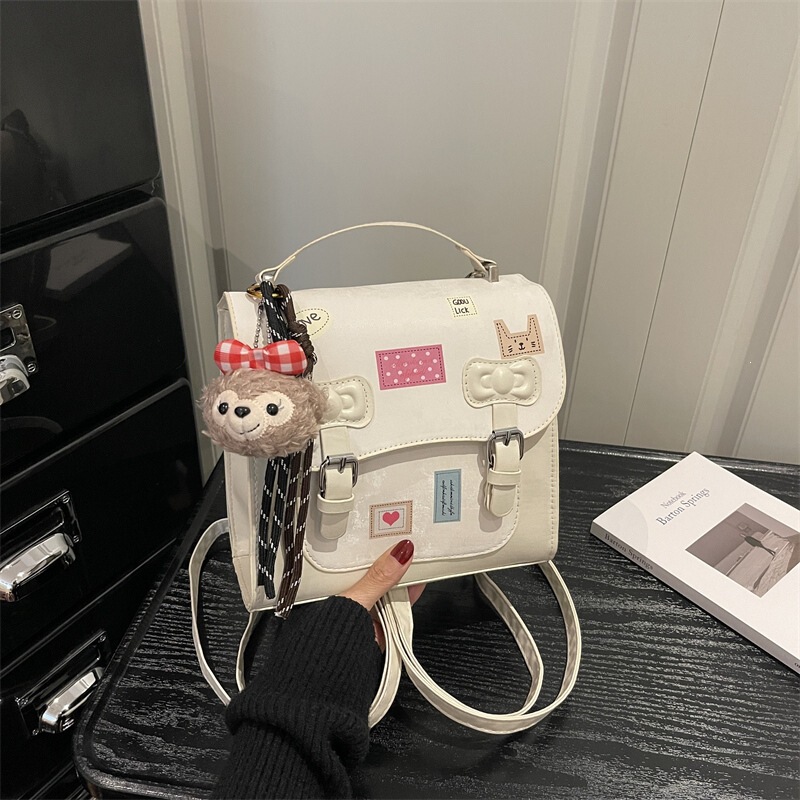 2026 New Spring Stylish Multi-Purpose Crossbody Bag, Fashionable Versatile Backpack, Niche Design Double Shoulder Bag, Casual Women's Bag