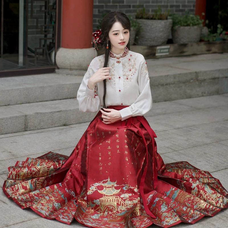 Оригинальное авторское право Новый китайский жаккард с V-образным вырезом