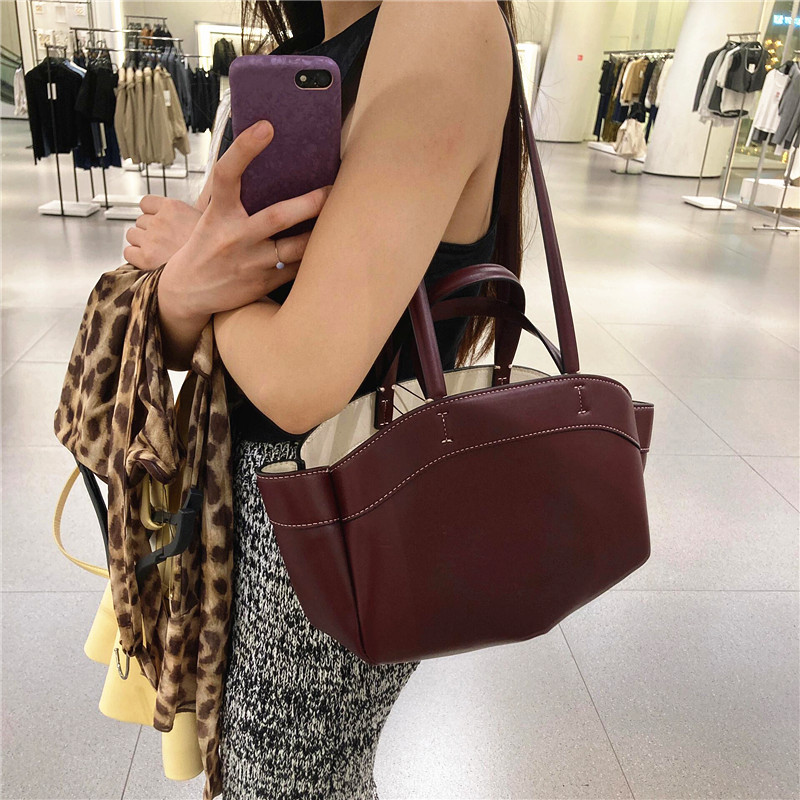 Cross-border Women's Bag 2025 Autumn New Fashion Tote Bag Large Capacity Work Bag One-shoulder Portable Shopping