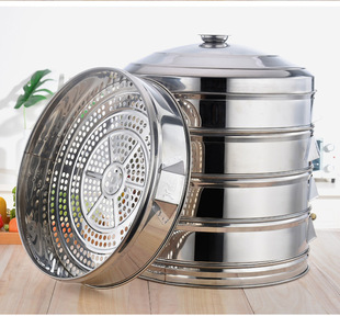Steamer Stainless Steel Commercial Large Steamer 52 Steamer Steamer Steamer Steamer Household Large Steamer Multi-Layer Non-Magnetic Cage