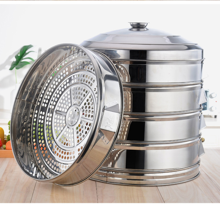 Steamer Stainless Steel Commercial Large Steamer Gert 52 Steamer Steamer Household Large Steamer Multi-Layer Non-Magnetic Cage