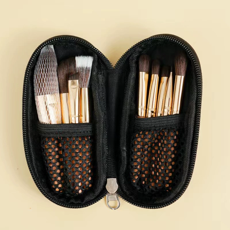 Small handheld brush for contouring, face blush, 9 pieces