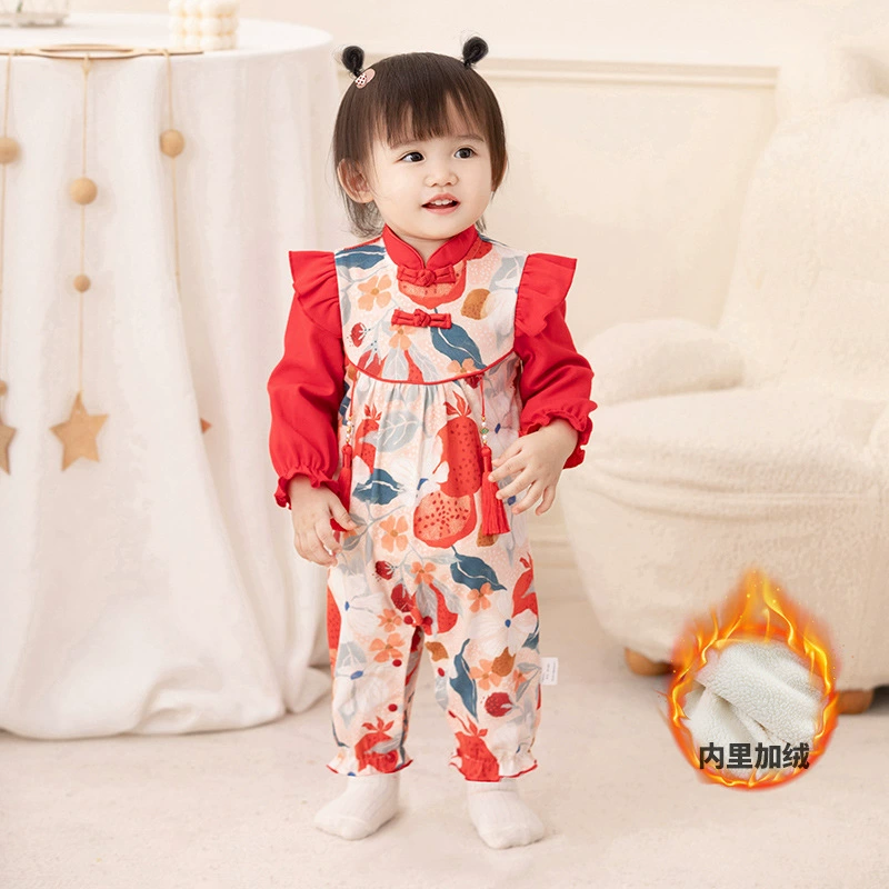 Children's warm overall girl's, children's clothing