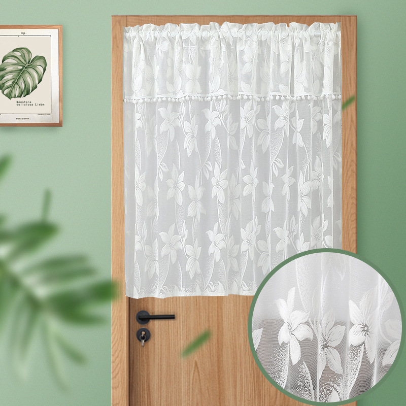 Knitted Lace Gauze Curtain, Door Curtain, Partition Decorative Curtain, Home Bedroom Partition, Beautiful and High-End Mosquito-Proof Door Curtain Knitted Lace Gauze Curtain, Door Curtain, Partition Decorative Curtain, Home Bedroom Partition, Beautiful and High-End Mosquito-Proof Door Curtain