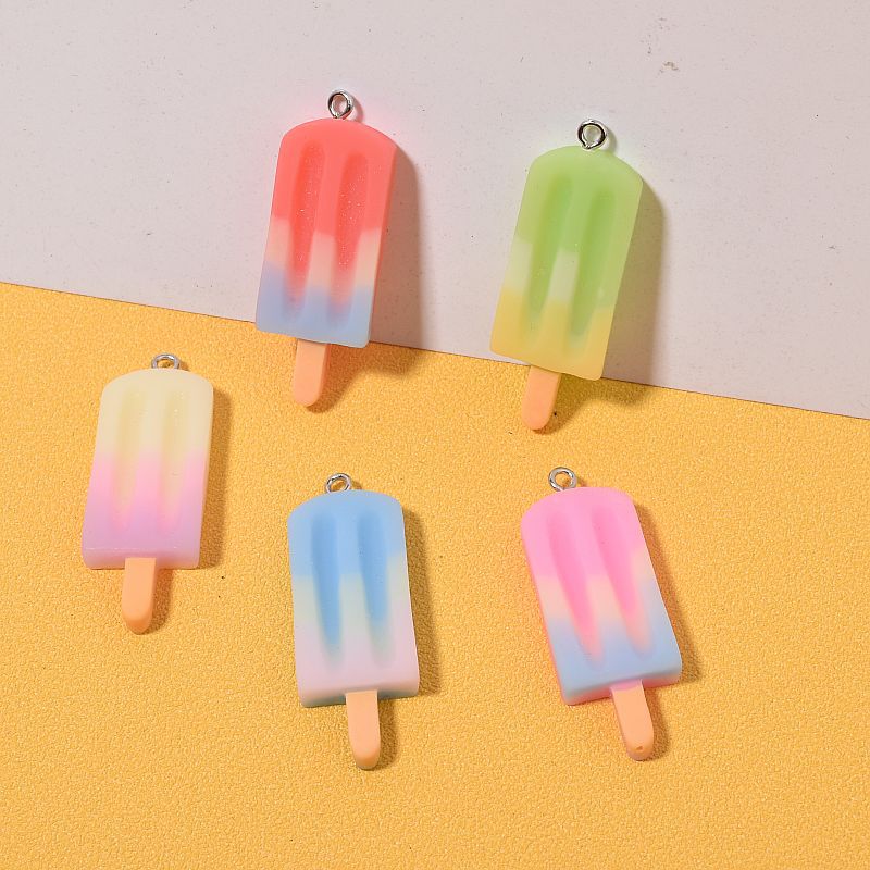 1 Pieza 3,9*1,5 Cm Resina Helado Colgante display picture 1