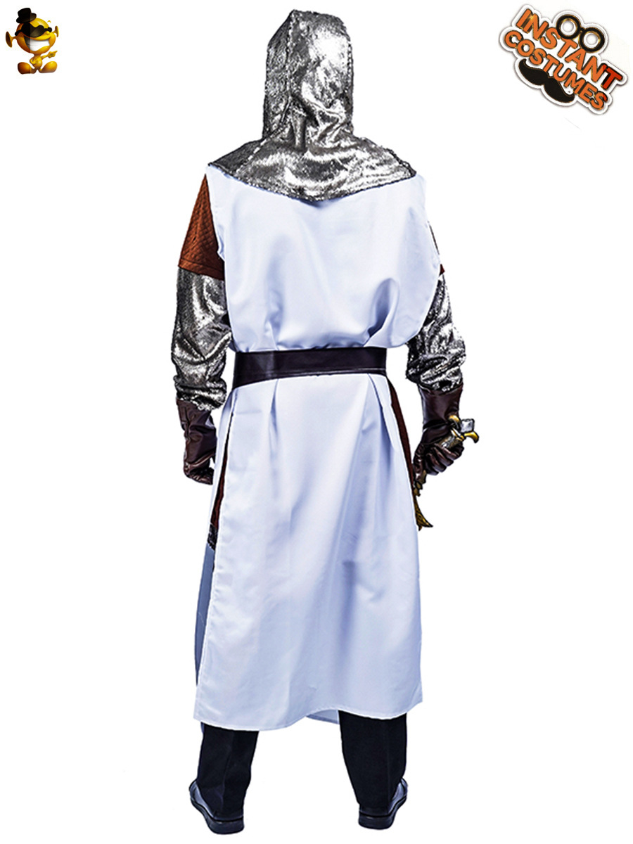 De Halloween de los hombres adultos europeo medieval Crusader Knight Jazz traje grande Samurai etapa image 3