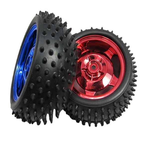 Intelligent car robot education studded tire anti-skid shockproof wheel diameter 85mm model tire