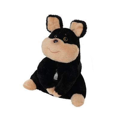 Car Tissue Box Creative Doll Car Multi-function Hanging Tissue Bag Cute Bee Dog Car Tissue Box (Car tissue box/set) - rabbit-fur-bee-dog-tissue-box-sitting-pose