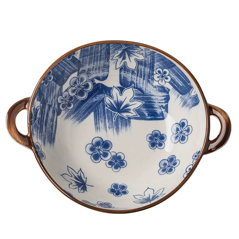 Japanese big soup bowl, ceramic tableware, high-quality style