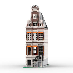 Building Blocks Cross-Border Moc-138420 Amsterdam Street House Model 2546 Particle Number Building Toy