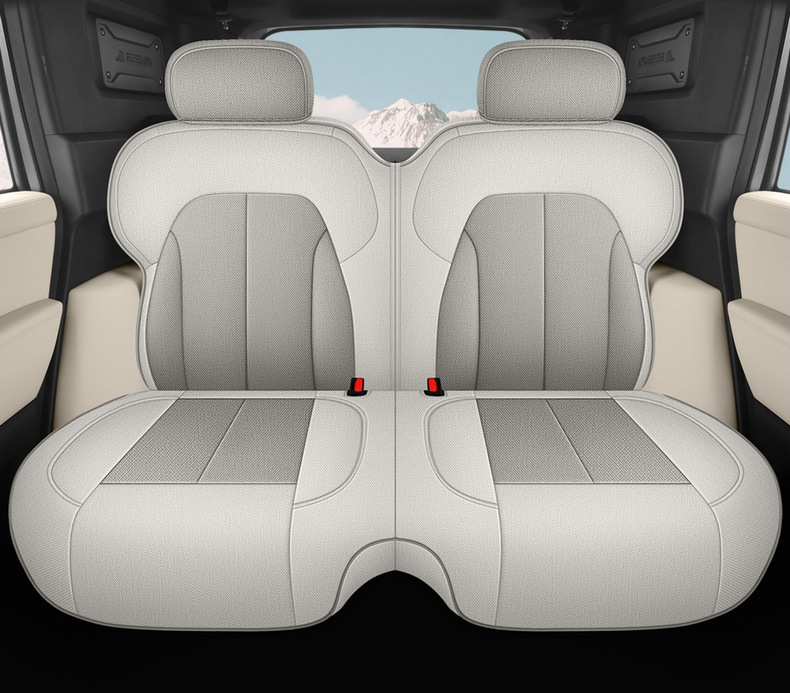 Chery Icarv23/Car Seat Cushion, Universal for All Seasons, Cotton and Linen Full Surround Seat Cover, Fabric Breathable Seat Cushion, Car Cushion