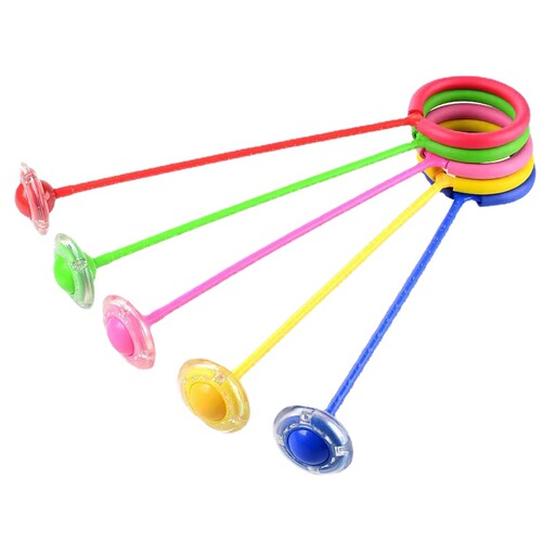 Jump ball children's flash jump primary school students' set of feet rotating jump hoop bouncing ball single-foot bouncy ball for adults
