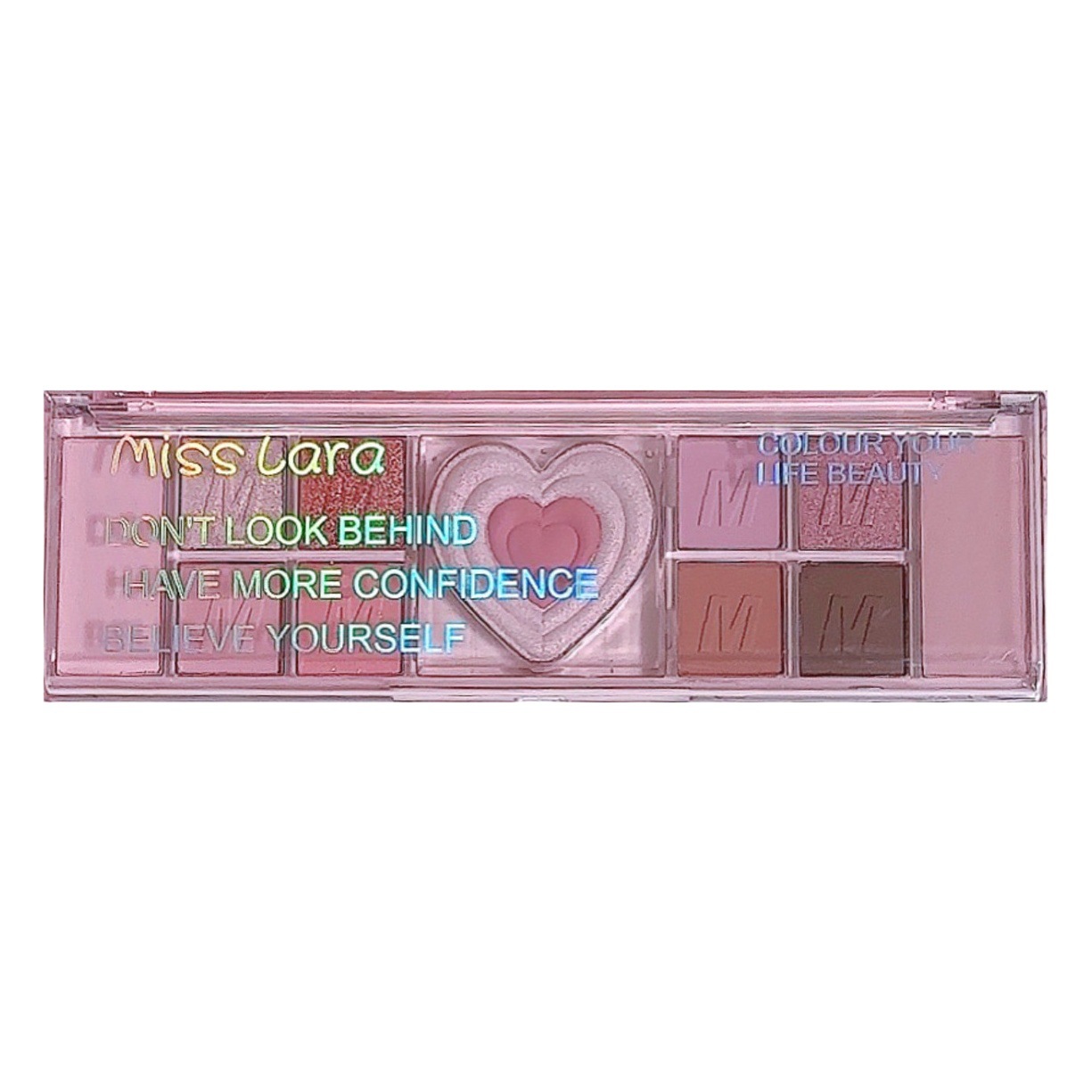 Miss Lara Twelve-Color Eyeshadow Palette Pearlescent Matte Fine Shimmer Female Beginners Daily Orange Brown Earth-Color Eyeshadow