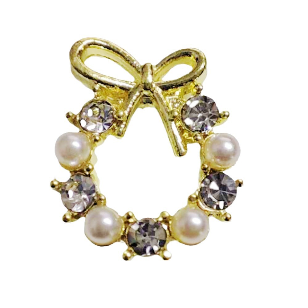 Nuevo sentido guirnalda de Navidad accesorios de diamantes de aleación Yiwu nail art Internet Celebrity style nail Diamond Super Flash Pearl Rhinestone