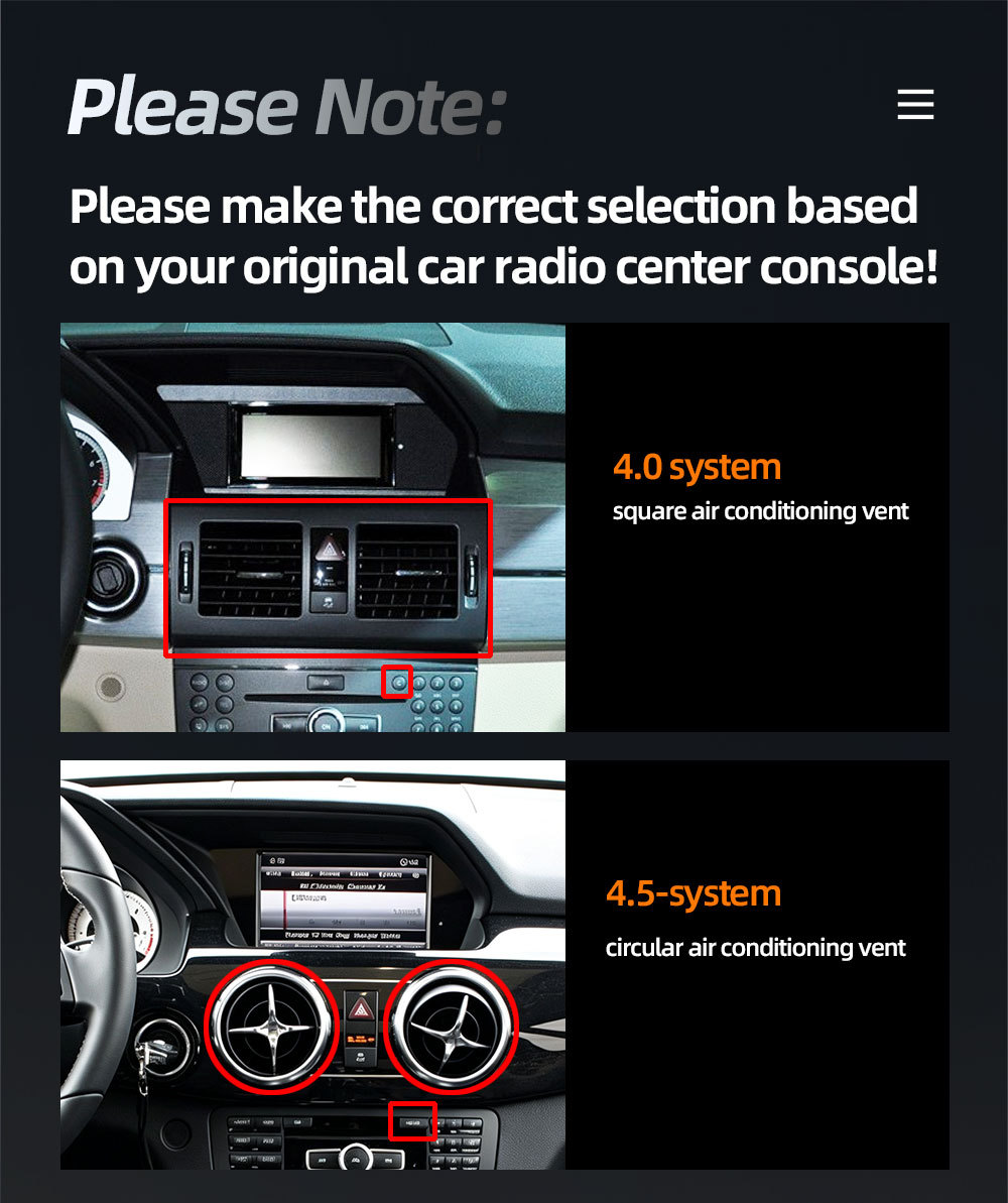 Suitable for Mercedes-Benz Glk X204 (2013-2015) Car Central Control Large Screen Navigation Carplay Player