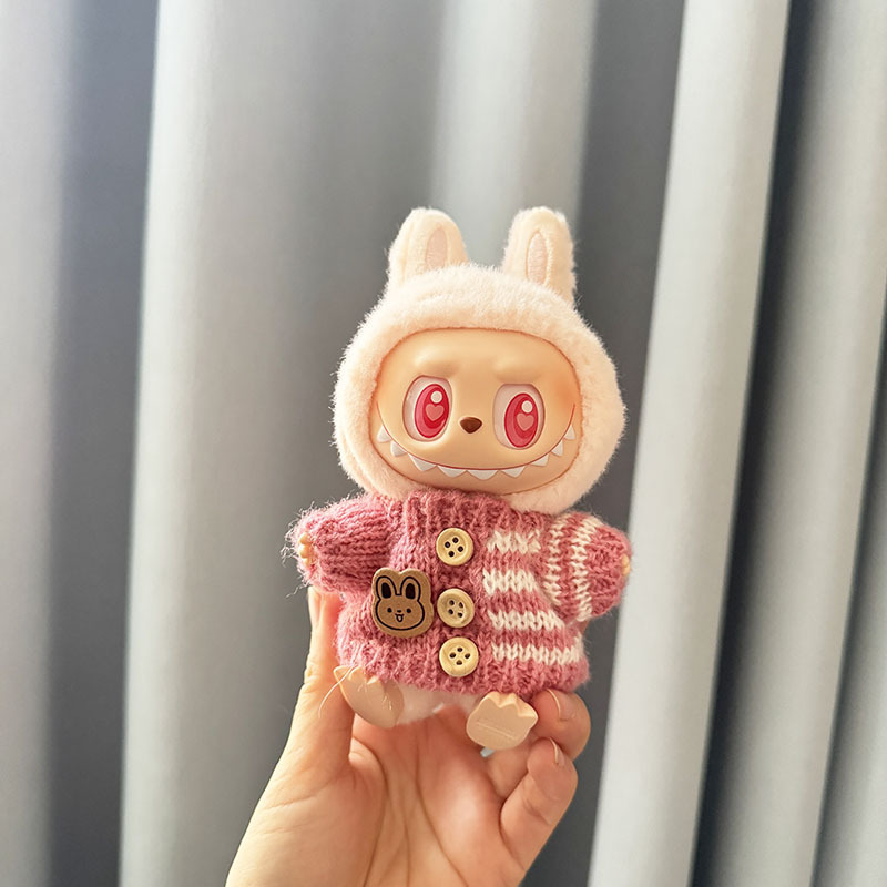 仅衣服] 一二代钥匙扣La布布衣服挂件拉布布坐坐派对熊标围巾帽子|undefined