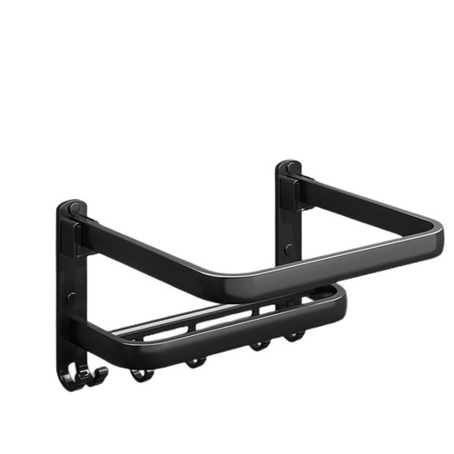 Foldable washbasin storage rack without punching home bathroom toilet wall-mounted washbasin storage rack