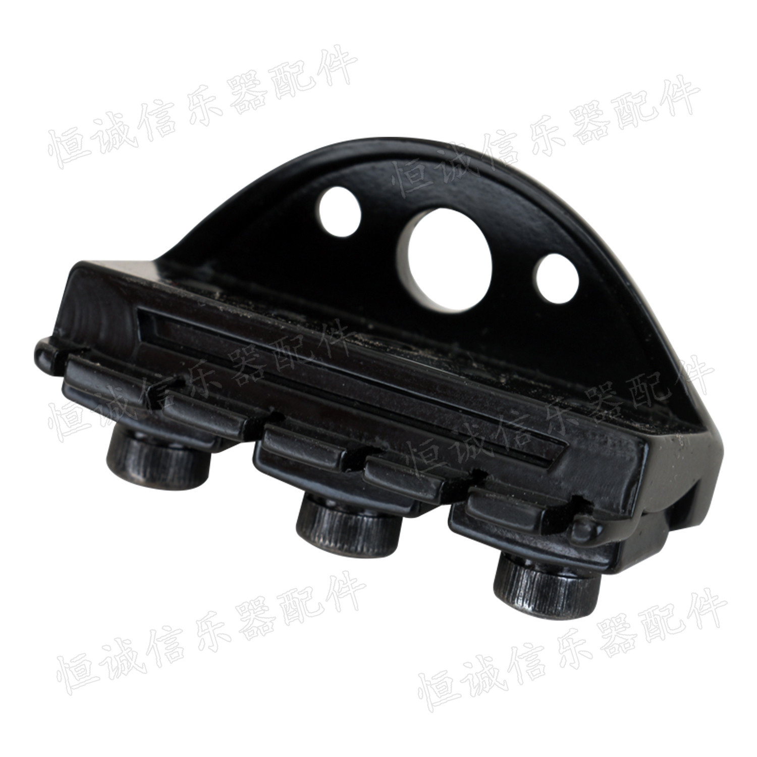 Puente fijo sin cabeza para guitarra eléctrica, puente de cuerdas fijo para guitarra de viaje, puente bajo para guitarra silenciosa.