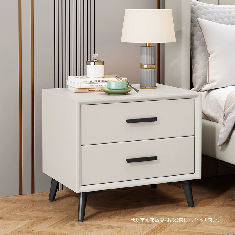 Прикроватная тумбочка, простая, современная, из цельного дерева, без установки, высококачественный интернет-знаменитый стиль, полностью оборудованная спальня, прикроватный шкаф для хранения предметов искусства, гостиная
