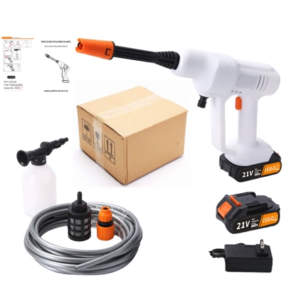 High pressure car wash water gun Wash Water Gun for Car and - carton-5-sections-2-batteries-and-1-charge-configuration