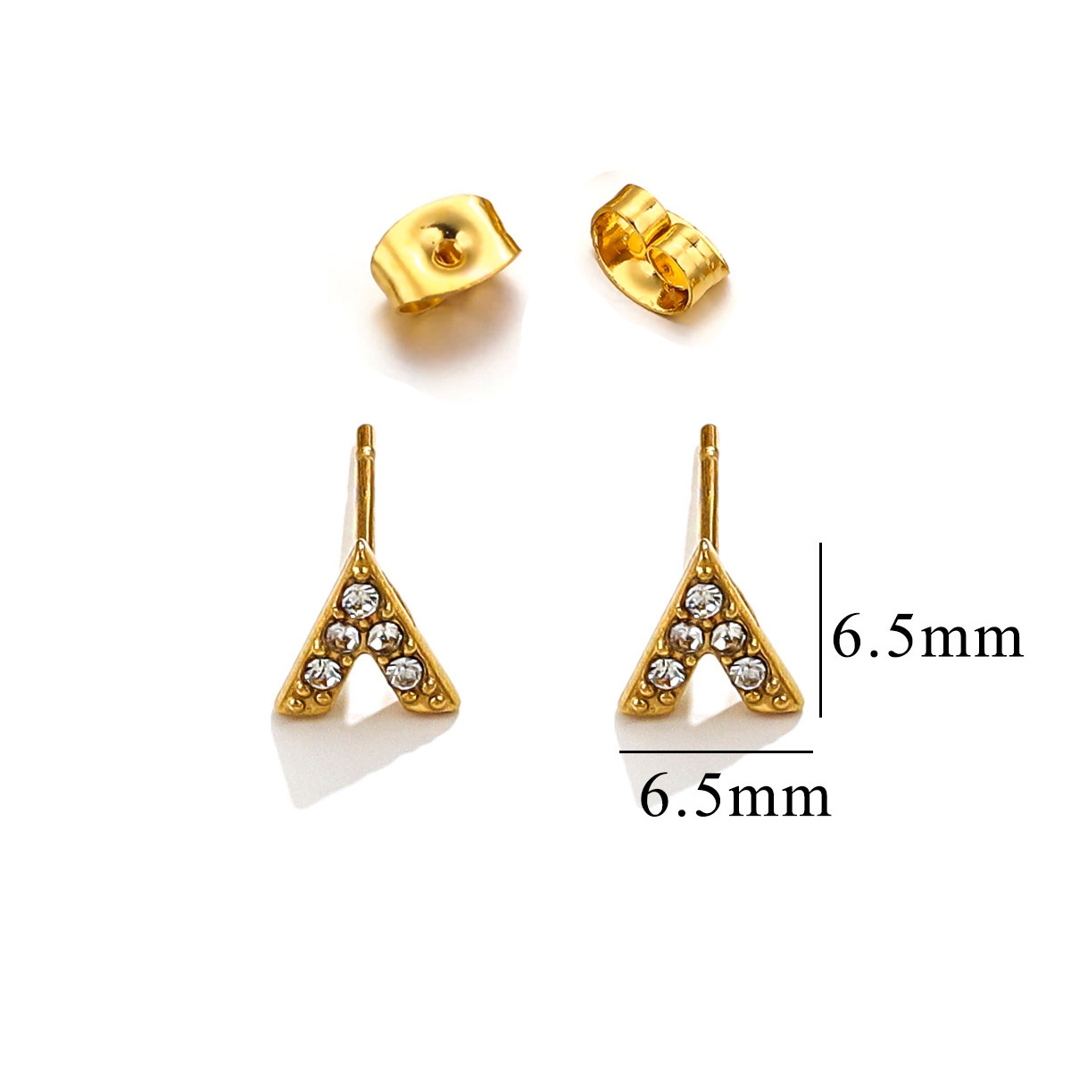 Acero inoxidable Moda europea y americana Personalidad Pendientes retro desgastados Luna Estrella Amor Rayo Pendientes de diamantes Acero de titanio