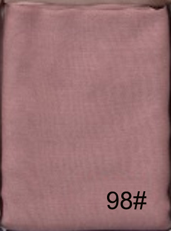 外国貿易の人気が高いマレーの純色の人綿のスカーフの単色の薄いモデルのモーダルの通気性のマフラー