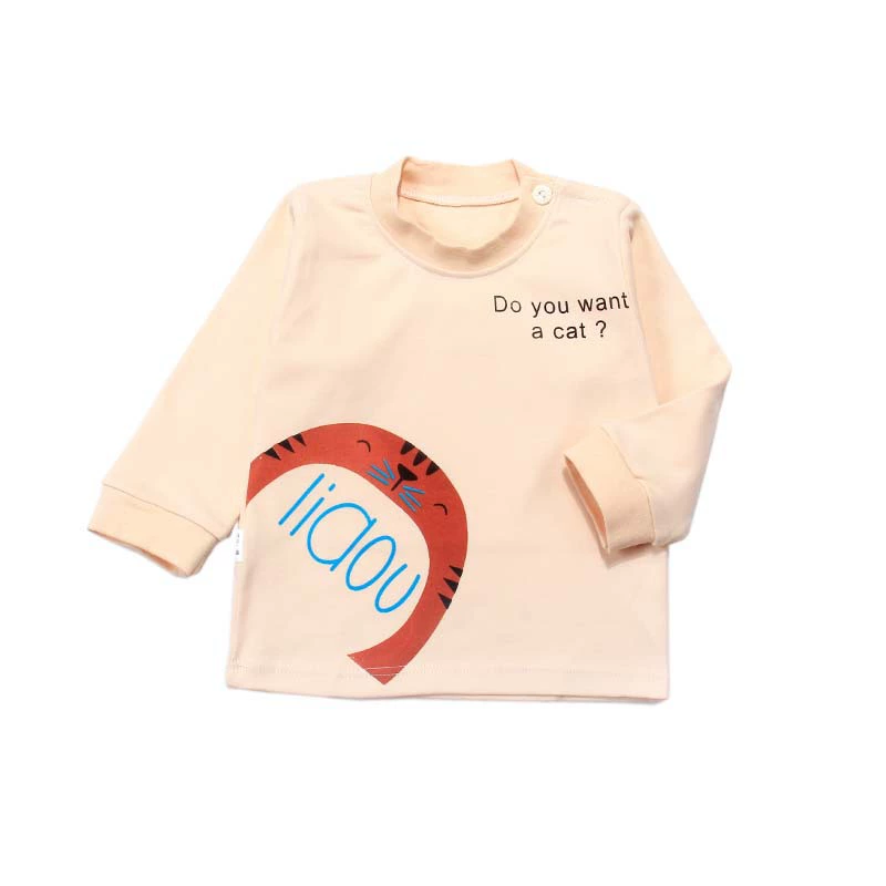 Детское осеннее термобелье для мальчиков, длинный рукав, T-shirt приятный к телу
