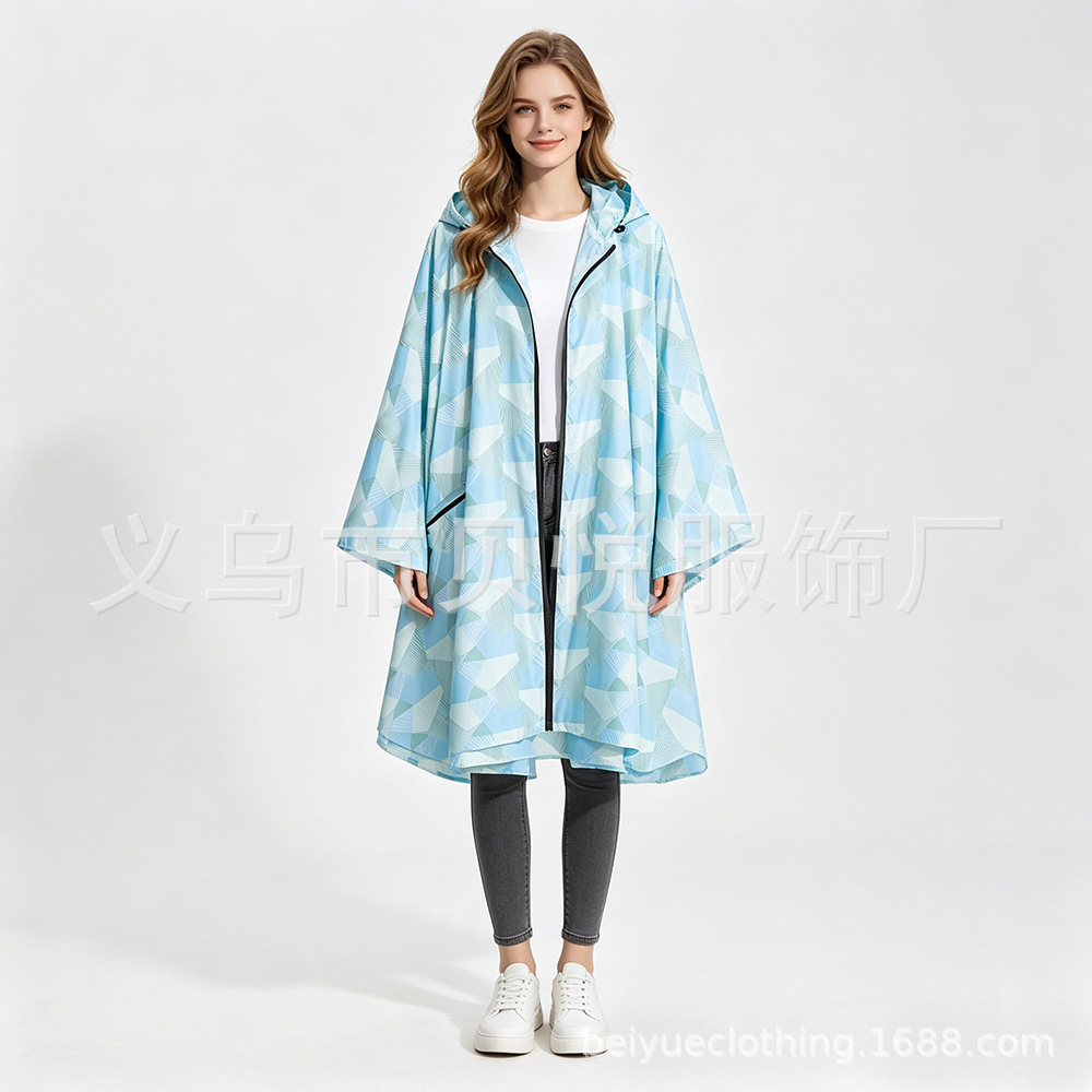 Poncho Impermeable Ligero Tipo Capa, Transpirable, para Ciclismo y Uso al Aire Libre image 47