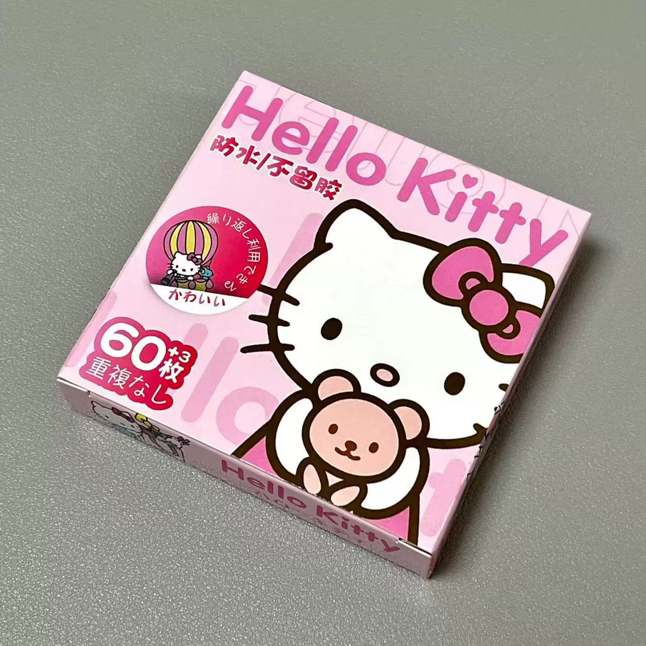 Набор наклеек (Sanrio) Hello Kitty — водостойкие, 60+3 шт., милые детские канцтовары