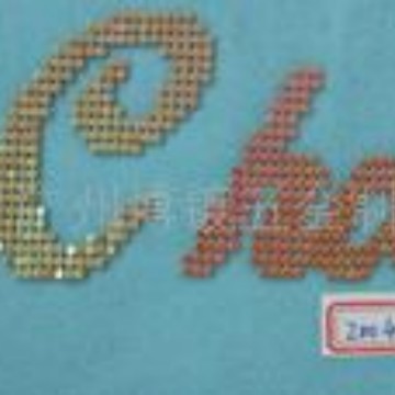 厂家铝网片烫图字母