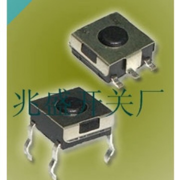 四脚轻触开关6.2*6.2/轻触开关4脚直插式 轻触开关6.2×6.2mm