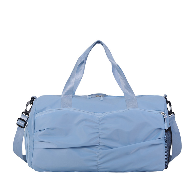 Bolsa de viaje de nicho plisada, bolsa de equipaje de gran capacidad, bolsa de fitness deportiva de alta gama para viajes, bolsa de yoga para mujer image 2