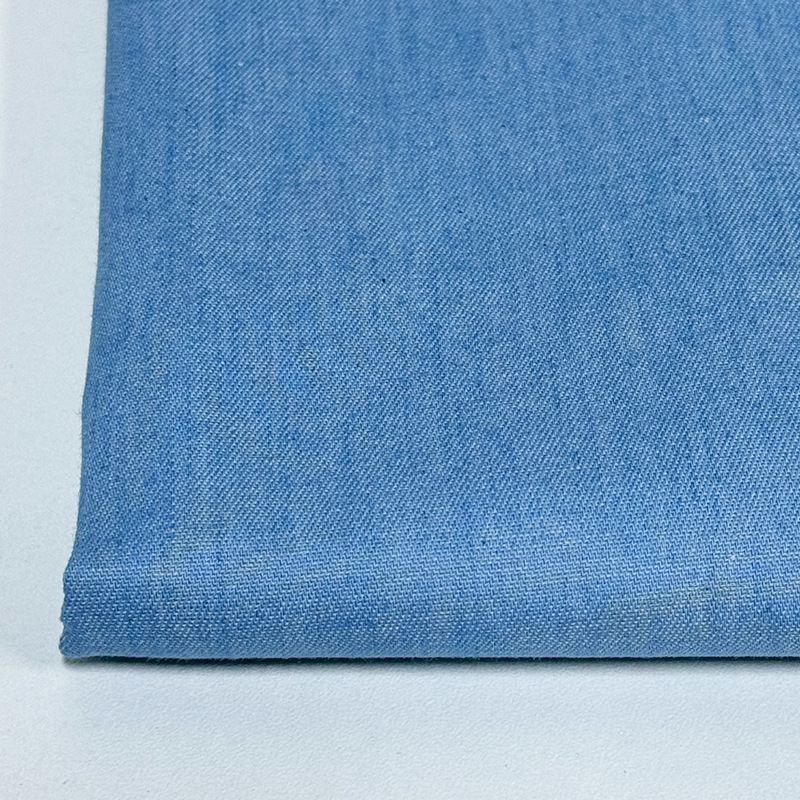 現物全綿平織り無弾32x32デニム生地水洗い純綿服装手袋靴帽デニム生地