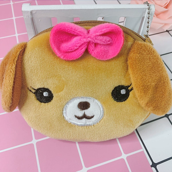 Plush coin purse-butterfly dog