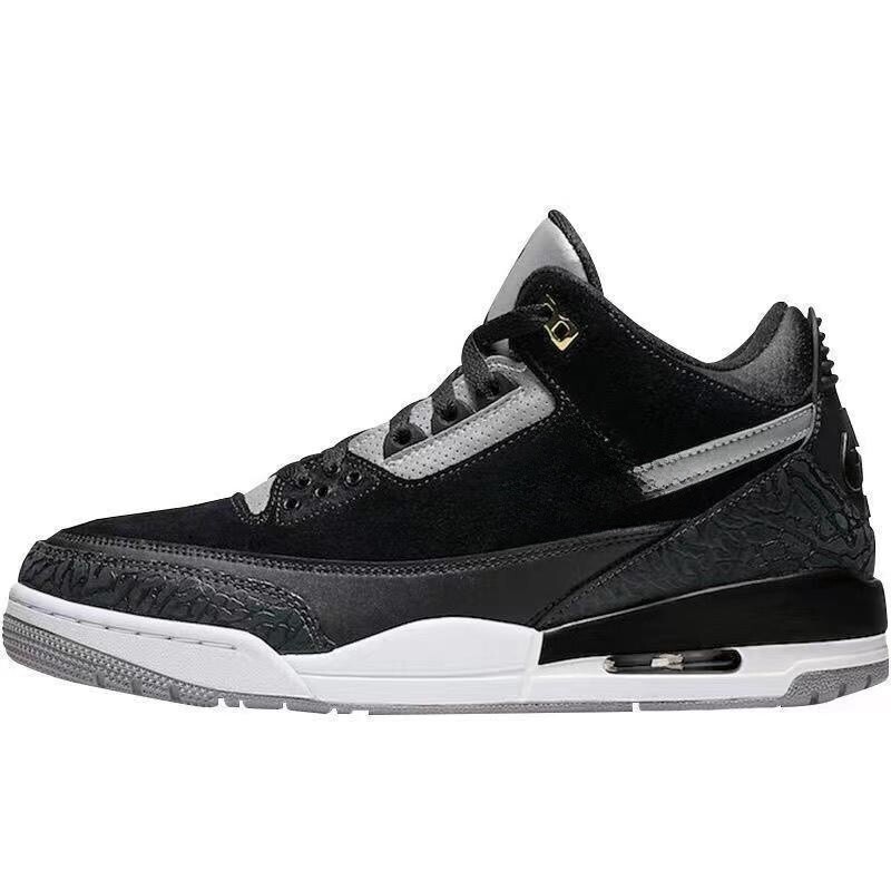 AJ3黒セメントレースブルー藤原浩エアマット実戦バスケットボール靴ジョー3滑り止め耐摩耗性男女レジャー運動靴|undefined