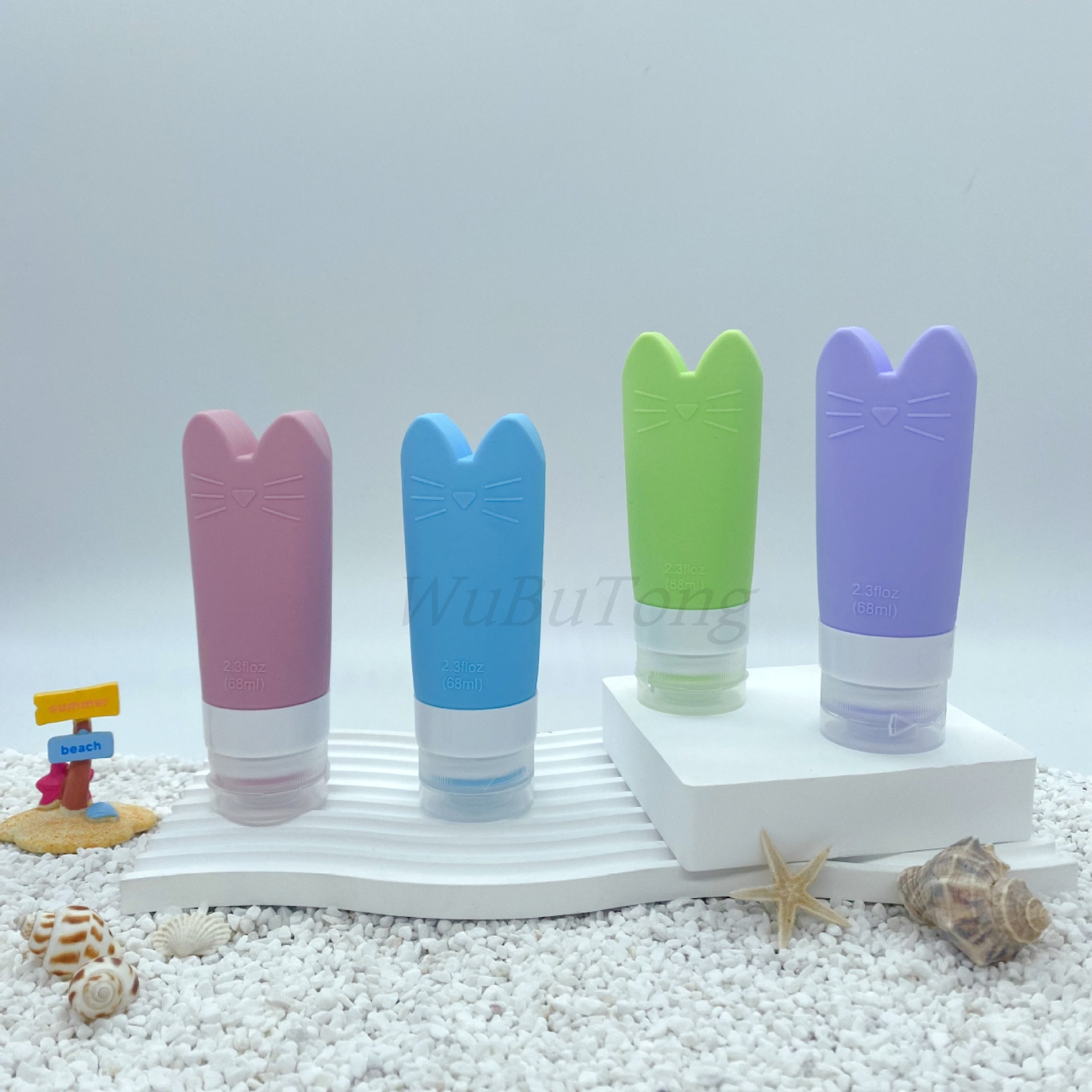 新款硅胶分装瓶按压式便携洗发水沐浴露收纳瓶洗面奶分装瓶可登记