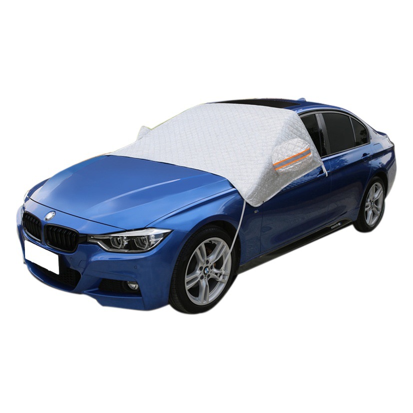 Parabrisas delantero del coche cubierta del coche a prueba de sol a prueba de lluvia Frost aislamiento térmico media cubierta medio cuerpo cubierta del coche sub-pass cubierta exterior Escudo de nieve