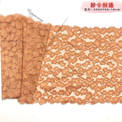 Wholesale lightweight breathable lace classic leopard print edge elastic lace edge lace lingerie