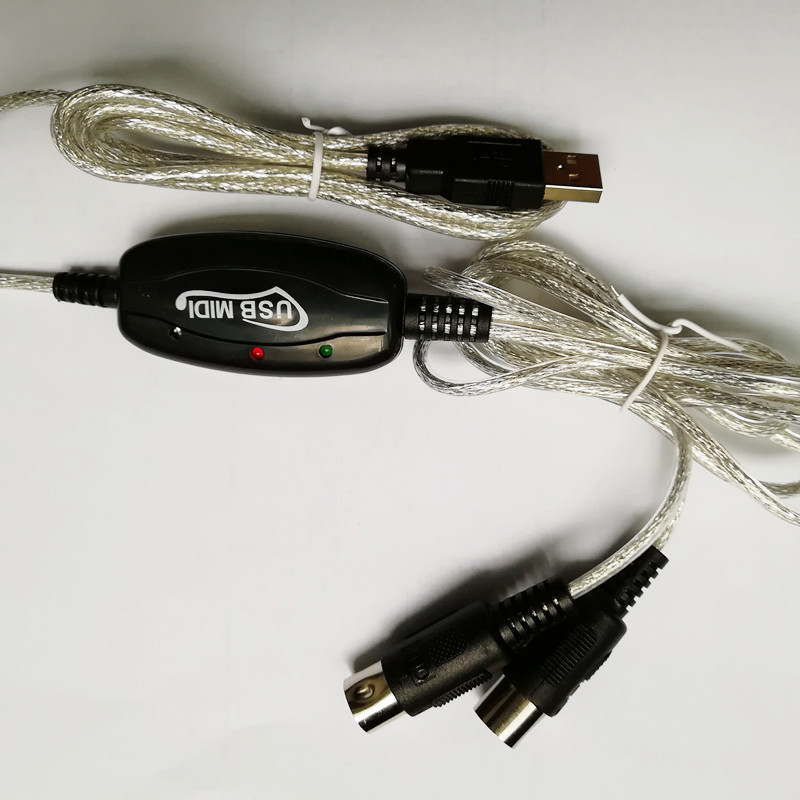 MIDI线电子琴usb转换线电钢琴音乐编辑线MIDI转USB线电子鼓连接线|ms