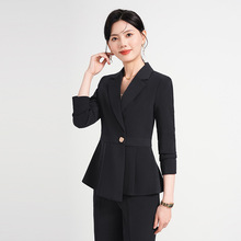 高端职业西装套装女秋冬气质商务售楼部正装珠宝店前台接待工作服