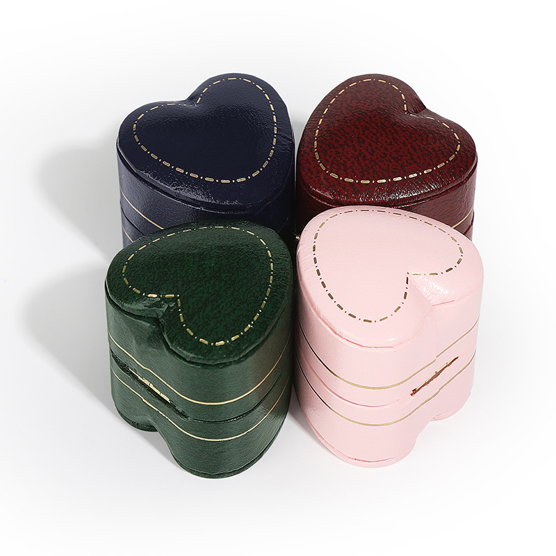 ミニジュエリーボックス、レトロイヤリングボックス、リングボックス、ヨーロピアンスタイルのハイエンドジュエリーボックス、レザーペーパージュエリー包装ボックス