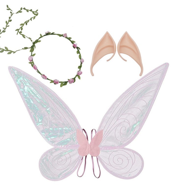 De los niños de la mariposa elfo alas Ángel Festival party Dress Up props varita mágica chica rendimiento decoración traje