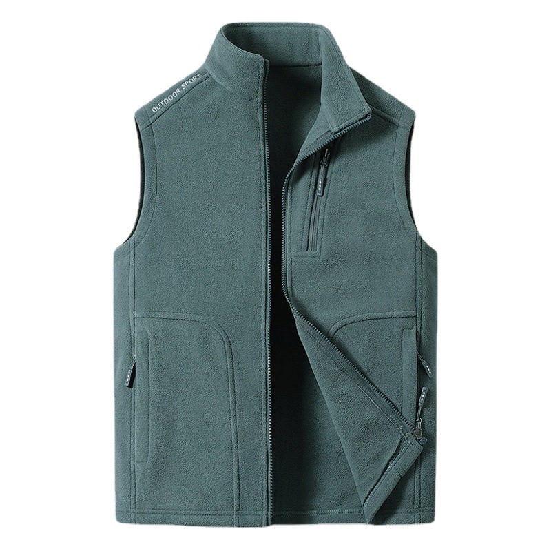 Factory wholesale new men's winter lovers large size thick warm fleece vest ladies slim vest