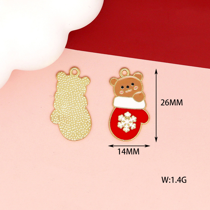 16g Weight Pendant Jewelry Making Type 14*19mm, 15*16mm, 18*18mm Jewelry Making Size DIY Jewelry Accessories Classification 10 PCS/Package Quantity Alloy Material Christmas Festival Bell, Snowman, Elk Pattern Enamel Design Cartoon Style, Cute Style 10 PCS/Package 14*19mm 15*16mm 18*18mm Alloy Bell Snowman Elk Pendant 17
