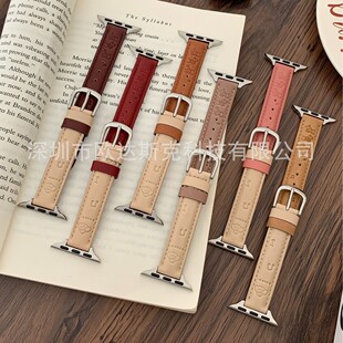 �m����O���D�c��ӡ��ƴɫ��Ƥ�ֱ펧apple watchs10/9/8/SE/7/65