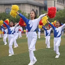 广场舞演出中小学生广播体操比赛服健美操套装表演服儿童长袖套装