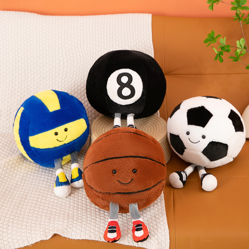 spherical football basketball volleyball plush toy