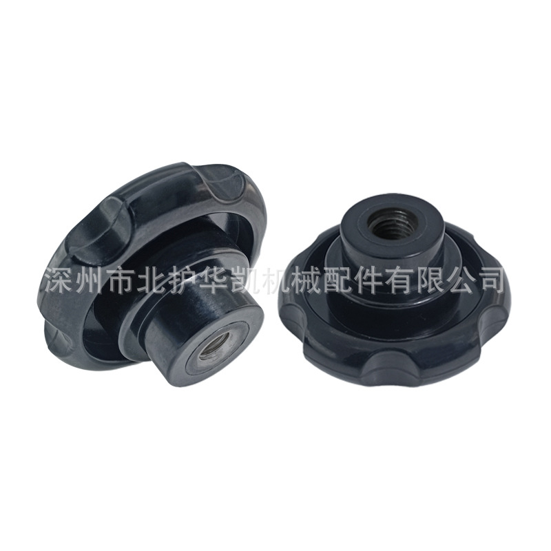 供应波纹把手 机床配件胶木圆形把手 口罩机包装机操作电木把手