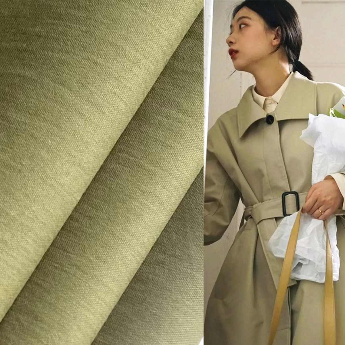 直销棉锦交织磨毛TPU贴膜布 防水防风保暖户外休闲服夹克风衣面料