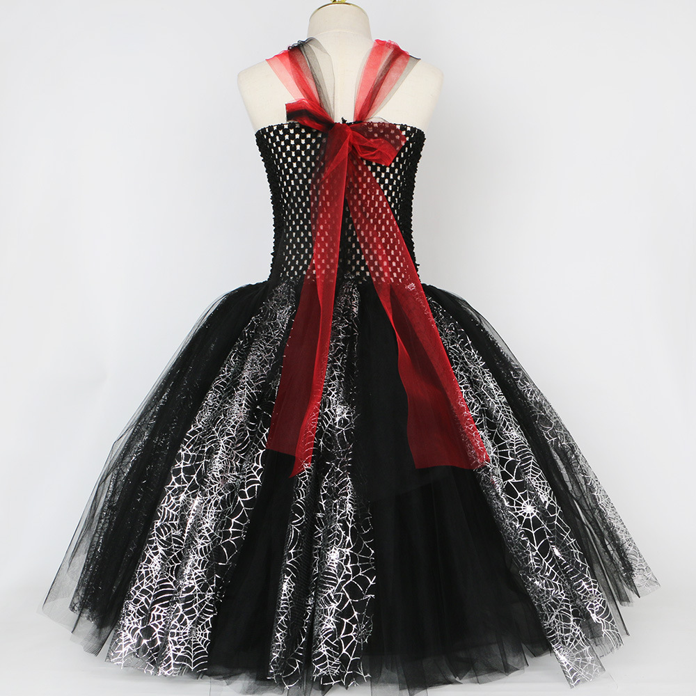 Abbigliamento per neonate costume ragazze ragnatela strega gonna vestito strega vestito gonna in tulle a rete_voghion.com